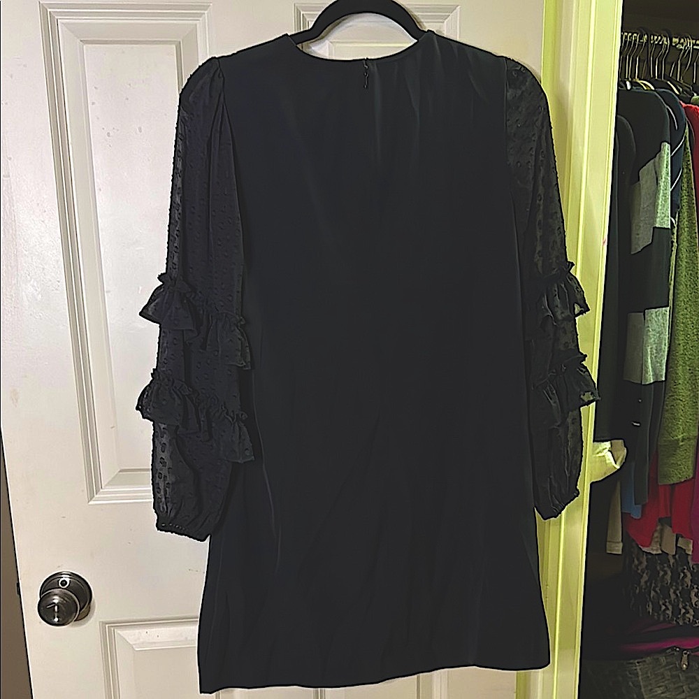 Ann Taylor Long Sleeve Black Dress - Picture 2 of 3